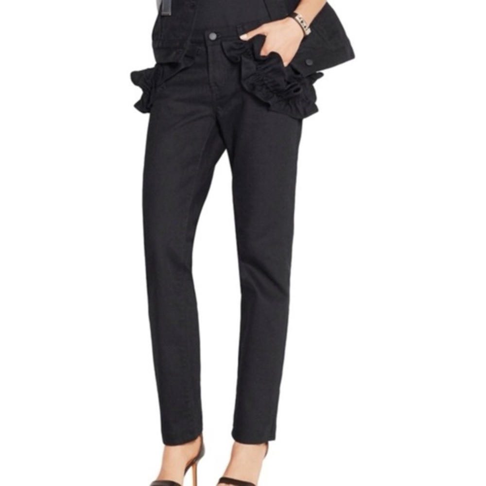 J Brand x Simone Rocha black ruffle denim - Picture 2 of 6
